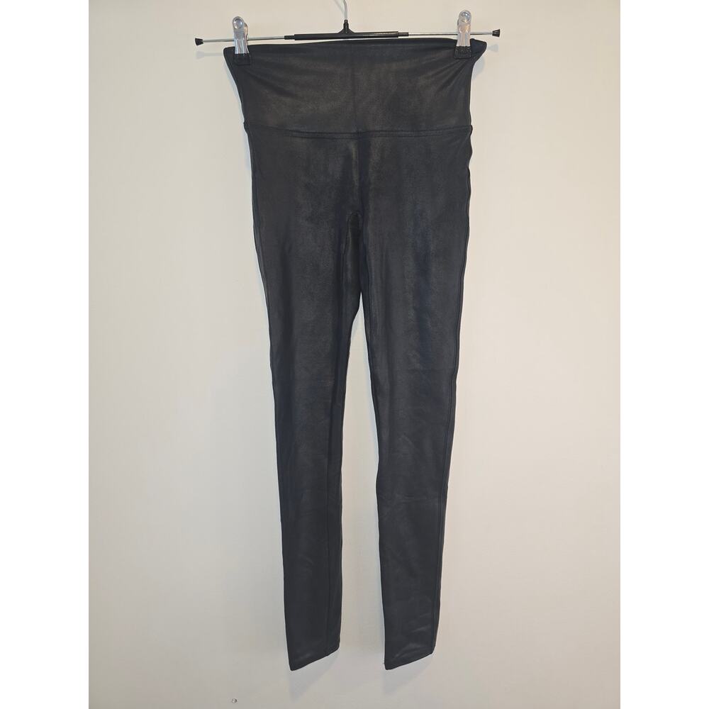 Spanx Faux Leather Leggings Black Size Medium Preloved